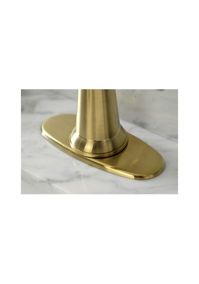 Kingston Brass Ksd154bxbb Denizcilik Tek Saplı Basmalı Banyo Musluğu, Fırçalanmış Pirinç Altın