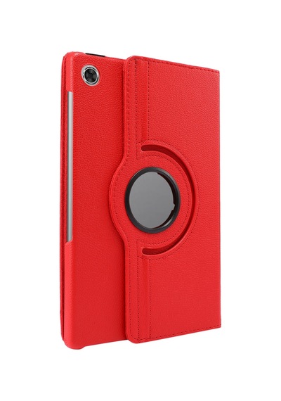 Forzacase Lenovo Uyumlu Tab M10 3.nesil 10.1 İnch Tb328fu İçin 360 Derece Döner Standlı Kılıf - Fc012 Kırmızı