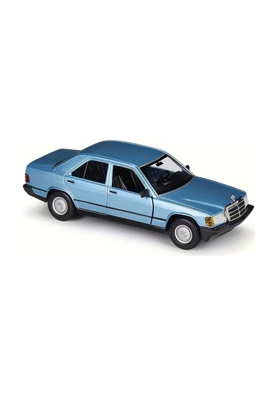 Burago 1/24 Mercedes Benz 190e 2.6 Model Araç Mavi 17,7cm X 5,5cm X 7,3cm