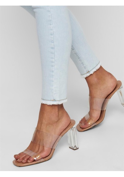 Only Kadın Pantolon Onlblush Mid Sk Raw Ak Rea298 Noos-22082-Mavi