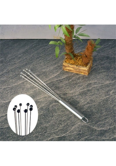 Metal Çırpıcı 8'li Top Uçlu Çubuk Çırpıcı Paslanmaz Çelik Diğer