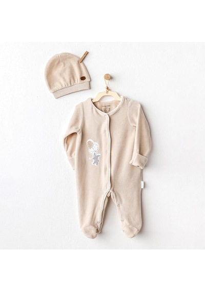 Andywawa Happy Everyday Bebek Tulum Takım Ac25064 Bej Beige