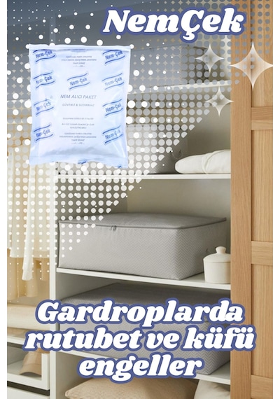 Nemçek Nem Alıcı Tutucu Rutubet Giderici Önleyici Korozyon Önleyici Koku Giderici 250 GR (1 Paket)