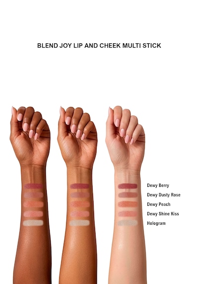 Multi Stick Ruj & Allık Dewy Peach 04 Fırça Aplikatörlü Vegan Avocado Oil Shea Butter Hyalüronik Asit / Blend Joy Lip & Cheek Şeftali