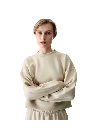 Penti Bej İpeksi Dokunuş Silky Touch Kontrast Detaylı Bisiklet Yaka Sweatshirt