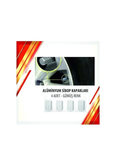 Alüminyum Sibop Kapağı 4'lü Set Gri Açık Bej