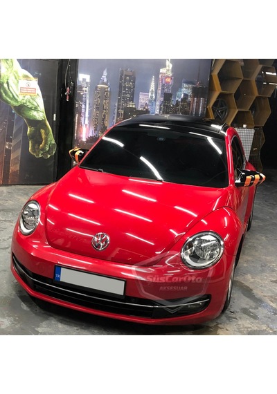 ŞüsCarOto Vw New Beetle 2011-2019 Batman Yarasa Ayna Kapağı Piano Black ABS Plastik (00)