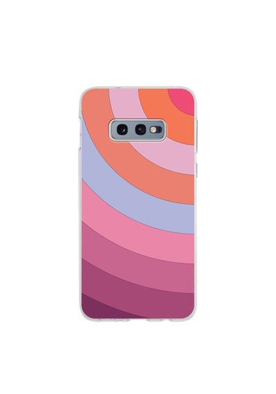 Samsung Galaxy Uyumlu S10e Kapak Renk Cümbüşü Tasarımlı Şeffaf Silikon Kılıf