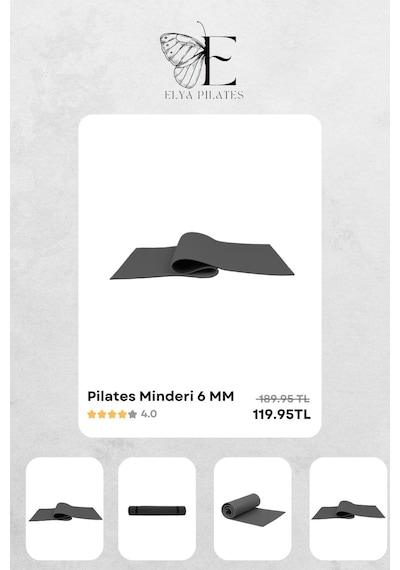 Pilates Seti - Tam Ekipman İle Evde Fit Kalın Beyaz - Pembe