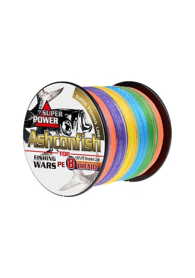 ASHCONFISH X8-0.10 Mm,2.72 Kg Çeker, 2000 Metre Multıcolour 8 Kat