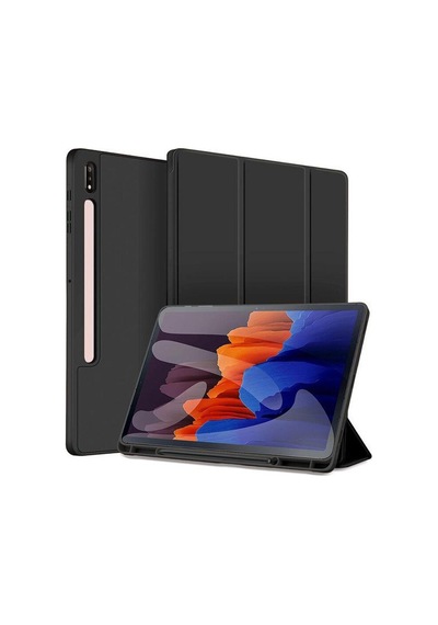 Samsung Galaxy Uyumlu Tab S10 Fe+ Plus 13.1inç Kılıf Kalem Bölmeli Smart Case X620 X626 Kapaklı Kılıf