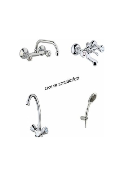 Çevirmeli Evye lavabo banyo Bataryası duş Takımı Krom