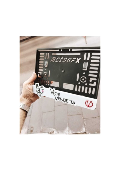 Motor Plakalık Vfor Uyumlu Vendetta Lazer Kesim Pleksi - 784761851