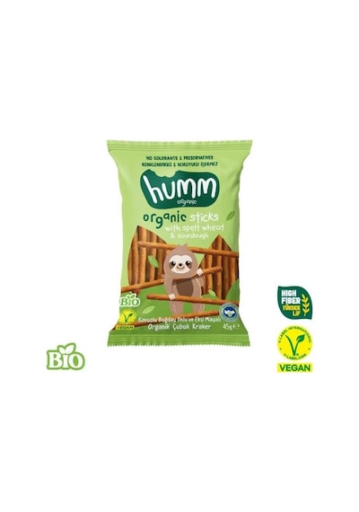 Kavuzlu Buğday Unlu Ve Ekşi Mayalı Çubuk Kraker, Vegan, Yüksek Lifli, Koruyucusuz, 45g Diğer