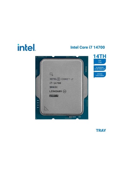 Core İ7 14700 Tray 2.1ghz 20 Çekirdek 33mb Akıllı Önbellek Soket 1700 İşlemci-126505