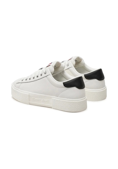Tommy Hilfiger Kadın Foxing Platform Beyaz Sneaker Beyaz