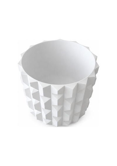 Geometrik Tasarım Dekoratif Saksı 20 Cm Modern Minimal Bitki Saksısı Ev & Ofis Dekoru