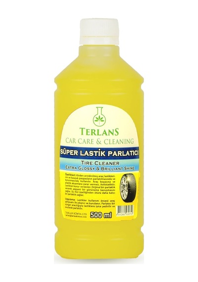 Terlans Lastik Parlatıcı Jel Extra Glossy 500Ml Uygulama Sünger