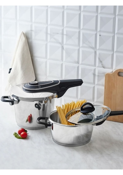 Cocinero Powercook 6+4 Litre Düdüklü Tencere  Gümüş