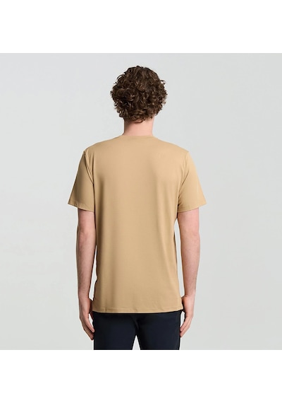 Columbia Tech Trail Utility Erkek Kısa Kollu Tişört-7857 Kahverengi