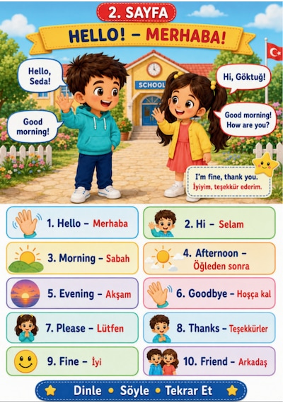 İngilizce Öğreten Hikaye Kitap Seti Birinci Seviye 10 Kitap