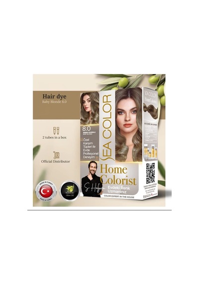 Home Colorist Set Saç Boyası 8.0 Bebek Kumralı Baby Blonde