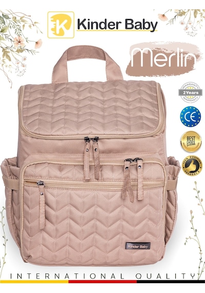 Kinder Baby Merlin Anne Bebek Bakım Çantası Vizon Vizon