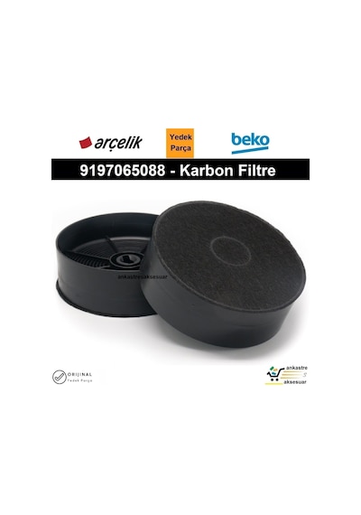 Arçelik Uyumlu P 170 B (8851491100) Aspiratör Karbon Filtre 9197065088