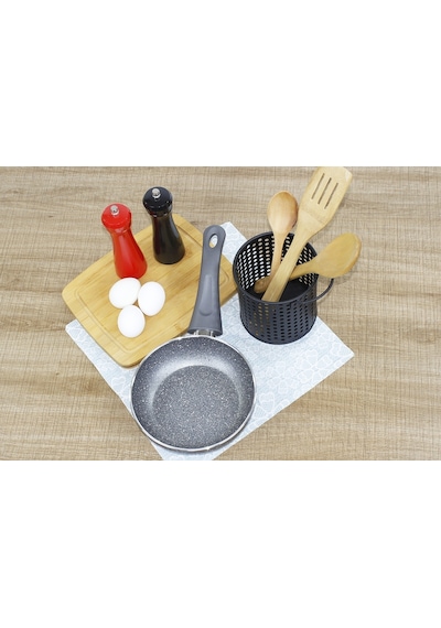 Eminox Tek Kulplu Granit Tava 18 CM