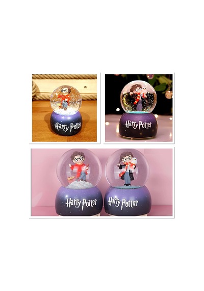 Harry Potter Üflemeli Işıklı Müzikli Kar Küresi Orta Boy Alk3119 Renkli