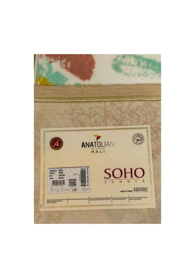 Soho 1065a Beyaz Halı Çok Renkli