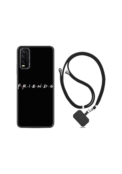 Vivo Y20S Kılıf Boyun Askılı Friends 1410