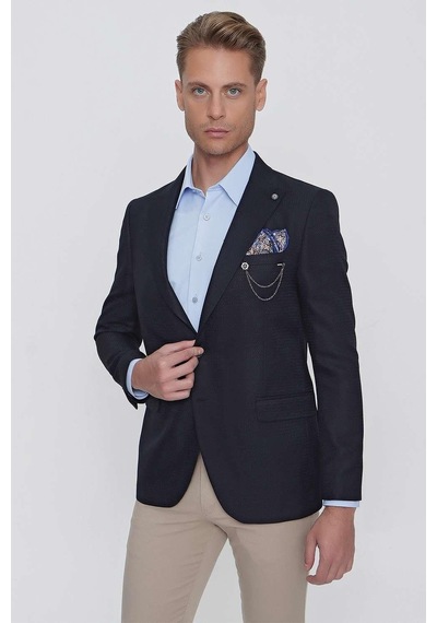 Efor C 630 Slim Fit Lacivert Spor Ceket Lacivert