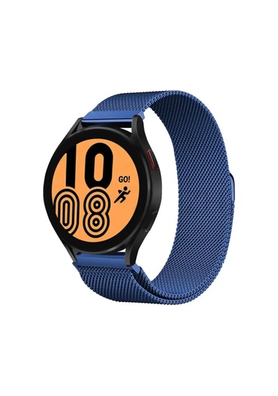 Newface Samsung Galaxy Watch 4 Metal Mıknatıslı Kordon - Mavi