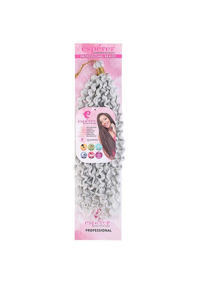 Afro Dalgası / Açık Gri - Joby-462593 Çok Renkli