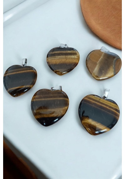 Kaplan Gözü Taşı 5 Adet Kalpli Kaplan Gözü Kolye Büyük Boy 2,5cm X 2,5 Cm Parlak Kalpli Doğal Taş Kahverengi Kahverengi Kaplan Gözü Taşı 5 Adet Kalpli Kaplan Gözü Kolye Büyük Boy 2,5cm X 2,5 Cm Parlak Kalpli Doğal Taş Kahverengi Kahverengi