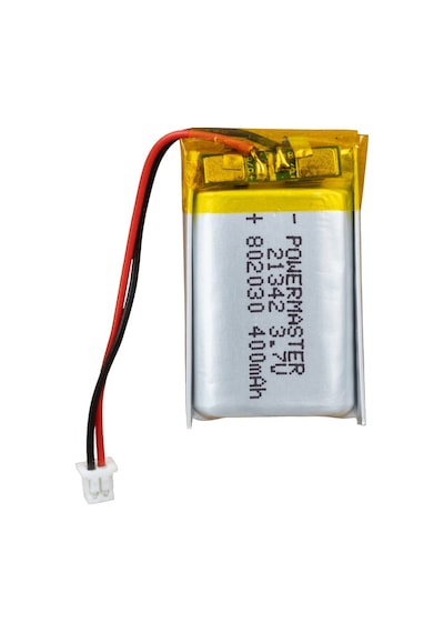 Powermaster 3.7 Volt 400 Mah Lityum Polimer Şarjlı Pil 8x20x30 Mm Akıllı Saat Kulaklık Pili