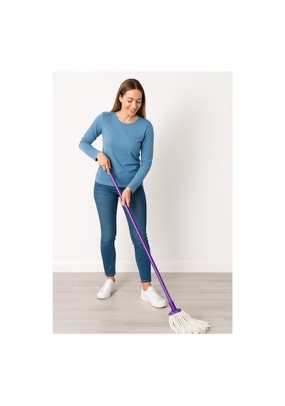 30 Cm Saçaklı Mop Süper Emiş Gücü, Dayanıklı Ve Etkili Temizlik Başlığı Gri