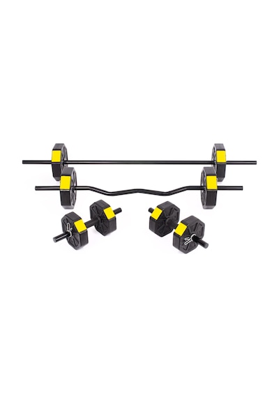 Tan Spor 30 KG Dambıl Ağırlık Full (Düz bar + Z bar ) Halter Set