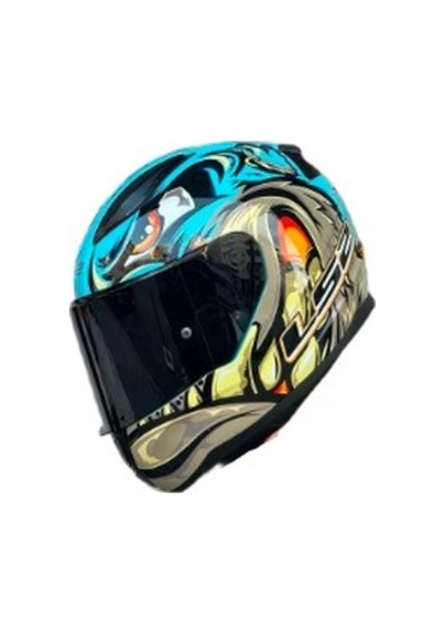Ls2 Rapid 2 Siyah Vizör Kask  Mor Neo Mavi
