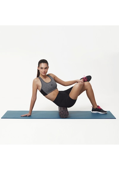 Actifoam Trigger Point Foam Roller Masaj Köpüğü Köpük Rulo 30 Cm-Orta Sert-Siyah Mavi
