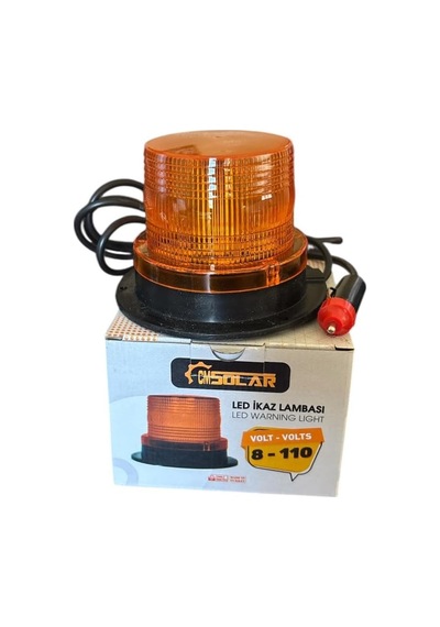Mıkanıslı Çakarlı Led İkaz Lambası - 8-10 Volt
