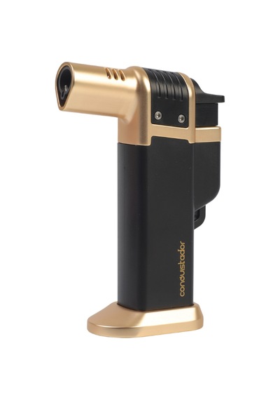 Conquistador Tek Torch Pürmüz Gold Siyah Masa Tipi Plastik Puro Çakmağı Cnq-039
