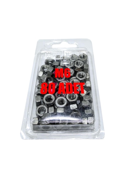 M6 Somun (80 Adet)