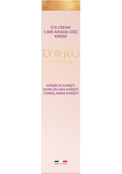Doro Massimo Fazzi 3'ü 1 Arada Göz Çevresi Bakım Jeli 15 ML