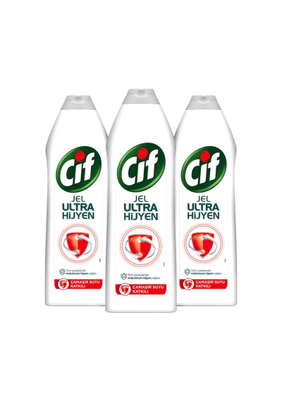 Jel Ultra Hijyen Tüm Yüzeyler Için Çamaşır Suyu Katkılı 750 Mlx3 Diğer