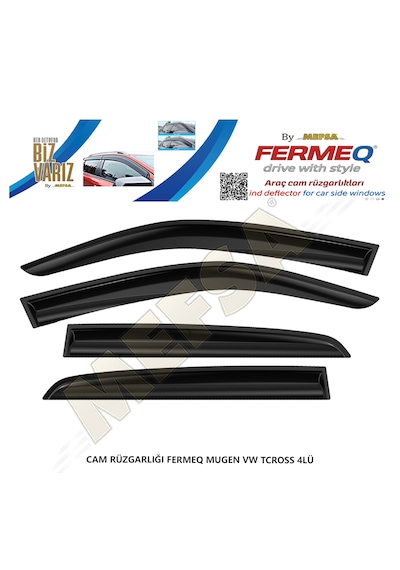 Cam Rüzgarlığı Fermeq Mugen Vw T-cross 4lü