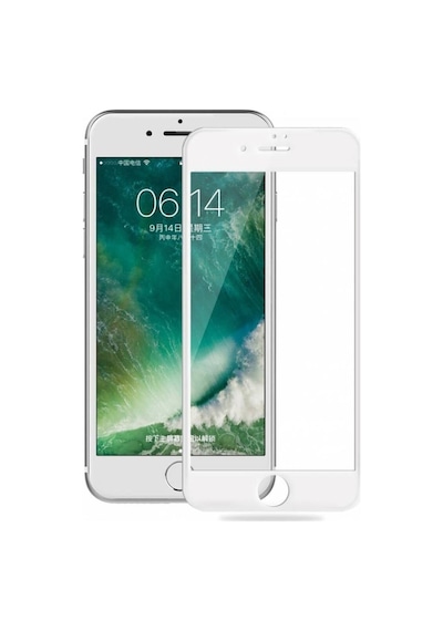 Apple iPhone Uyumlu 8 Plus Ekran Koruyucu-ceramic Screen Protectoor -ekran Koruyucu Beyaz
