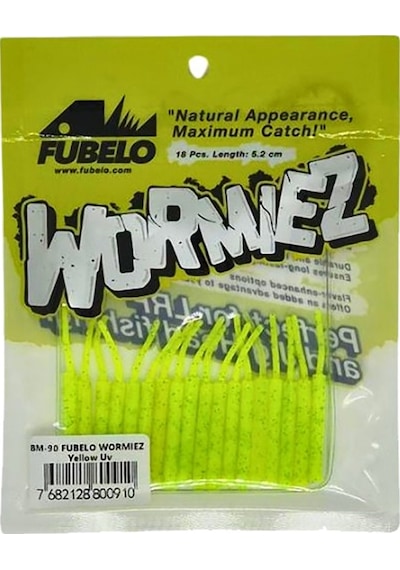 Fubelo Wormiez 5.2cm 18 Adet Lrf Silikonu Pink Yellow