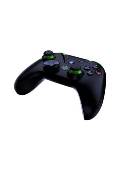 Pusat Clutch Titreşim Geri Bildirimli Çift Mod Kablosuz Bluetooth Ve 2.4 Ghz Gamepad - Siyah
